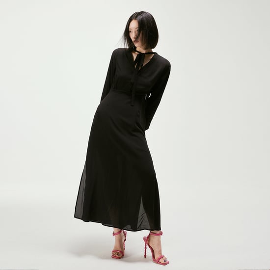 V-neckline long blouse-dress - Image 6