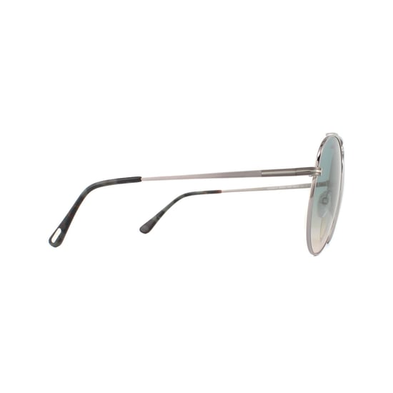 Gafas de sol Tom Ford Simone 0571 14W Plateado Verde Amarillo Degradado - Image 4