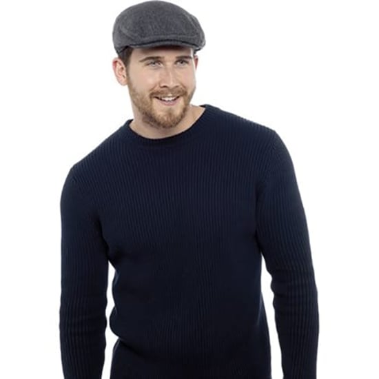 Gorra plana tradicional de lana a cuadros para hombre - Image 2