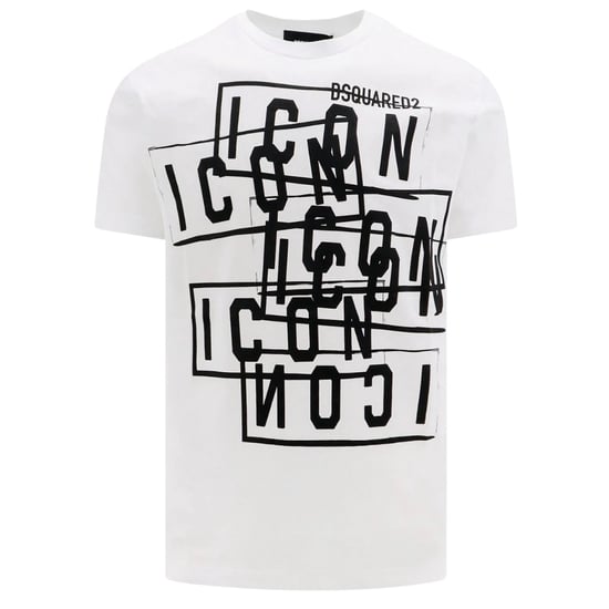 Camiseta Blanca Con El Logotipo De Dsquared2 Icon Stamps - Image 1