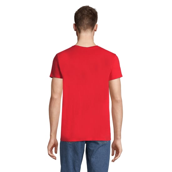 SOLS Mens Pioneer Organic Cotton T-Shirt (Red) - Image 2