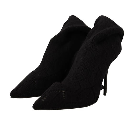 Dolce & Gabbana Medias Negras de Mujer de Stretch hasta la Rodilla Botines - Image 3