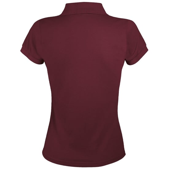 SOLs Womens/Ladies Prime Pique Polo Shirt (Burgundy) - Image 2
