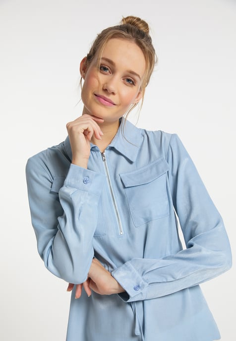Dreimaster Blouse women light blue - Image 5