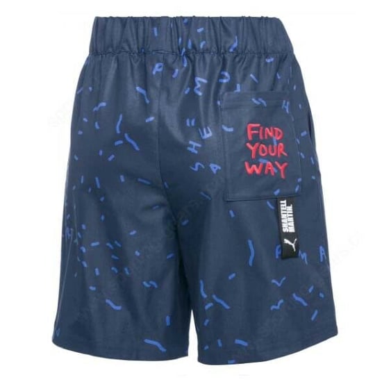 Pantalones cortos azul marino AOP para mujer Puma x Shantell Martin - Image 2