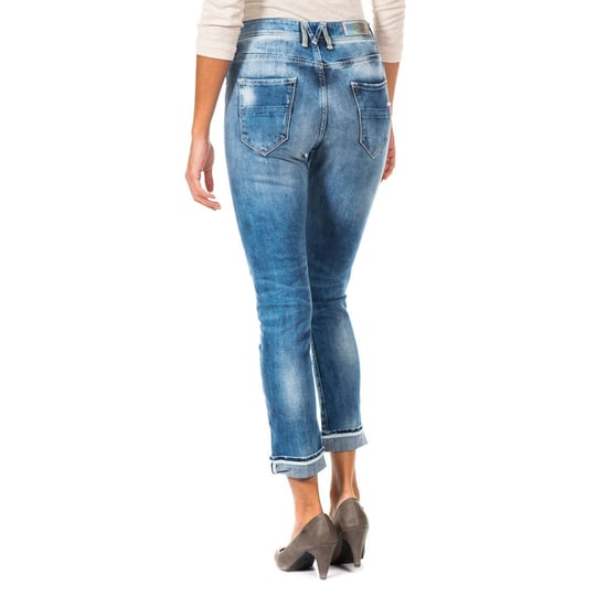 Pantalon Tejano Largo corte del bajo recto 10DBF0667 mujer - Image 3