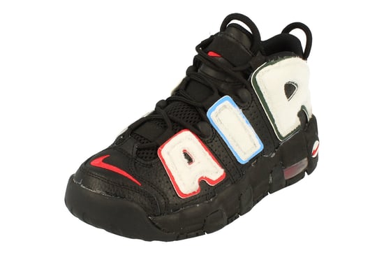 Nike Air More Uptempo Gs Basketball Black Trainers - Image 1