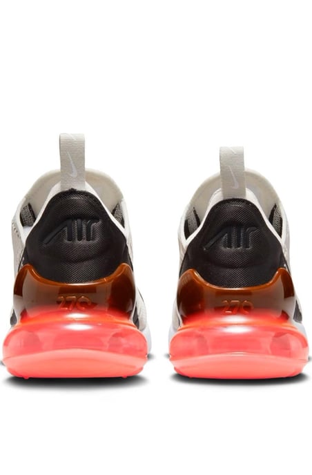 Zapatillas Nike Air Max 270, Negro/Hueso claro-Hot Punch - Image 5