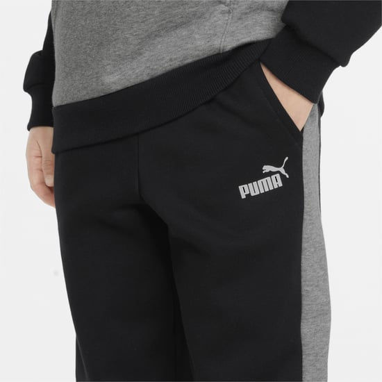 PUMA Kids Boys Essentials+ Colourblock Youth Sweatpants Jogging Bottoms