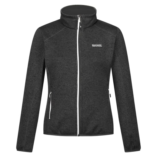 Regatta Womens/Ladies Newhill Marl Full Zip Fleece Jacket (Seal Grey/Black) - Image 1