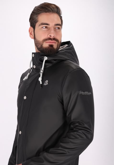 Schmuddelwedda rain jacket Men black - Image 5