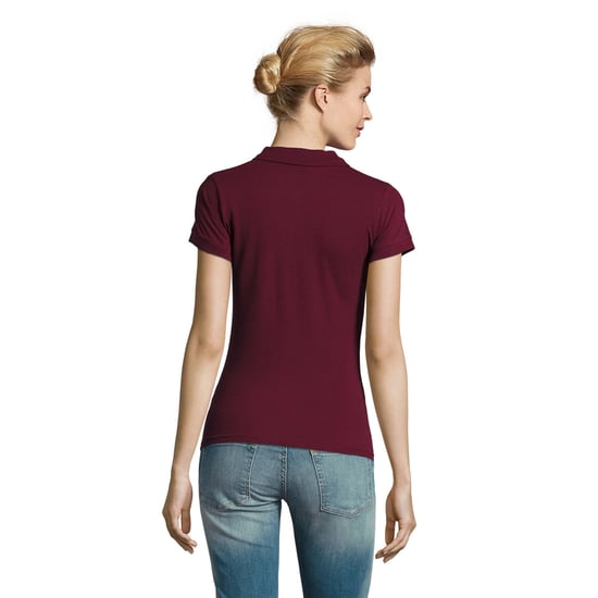 SOLS Womens/Ladies Perfect Polo Shirt (Burgundy) - Image 2