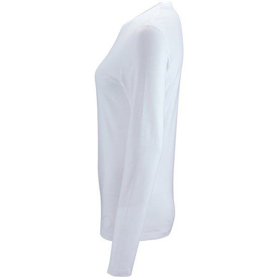SOLS Womens/Ladies Imperial Long Sleeve T-Shirt (White)