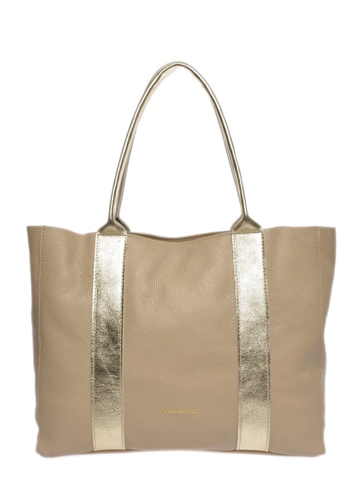 Luisa Vannini Beige Bolso de cuero - Image 1