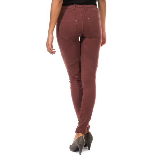 Elastic pants style legging with belt loops 10DBF0752 woman