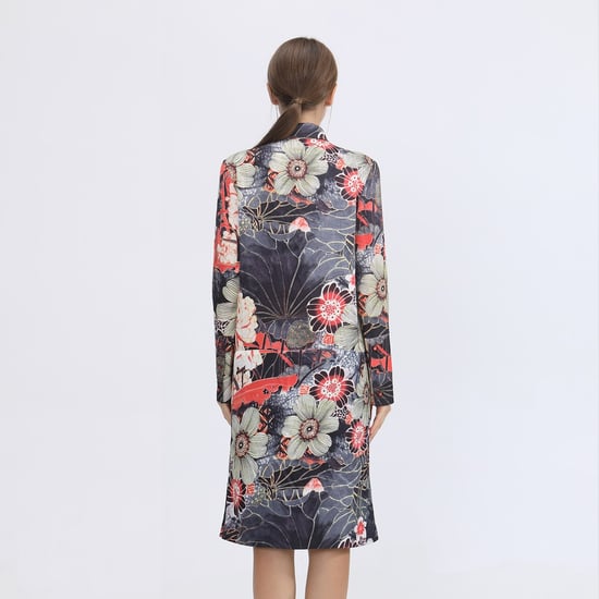 Floral macro print shirt dress - Image 3
