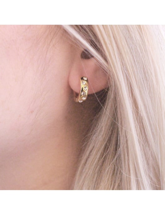 Pendientes Joy - Oro y Cristal - Image 2