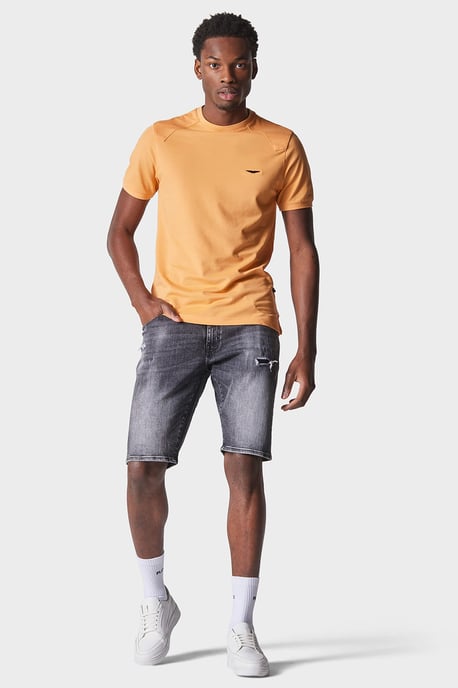 Perks Russet Orange Regular Fit T-Shirt