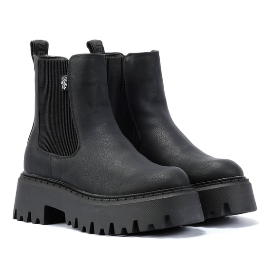 Buffalo Aspen Chelsea Leather Women's Black Boots - Image 1