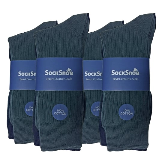 Paquete múltiple de 12 pares de calcetines 100% algodón para hombre - BNG - Image 2