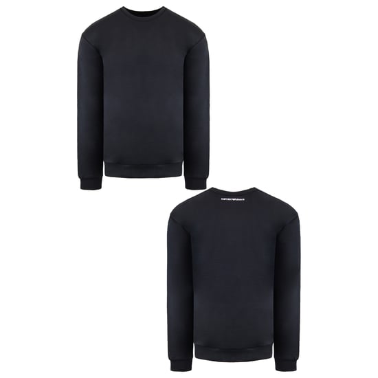 Suéter negro lavado de hombre emporio armani - Image 3