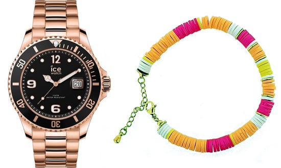 Caja de Regalo Ice Watch - Ice Steel - Oro Rosa - M - Reloj para Hombre en Oro Rosa con Joyas Multicolor 020909 - Image 1