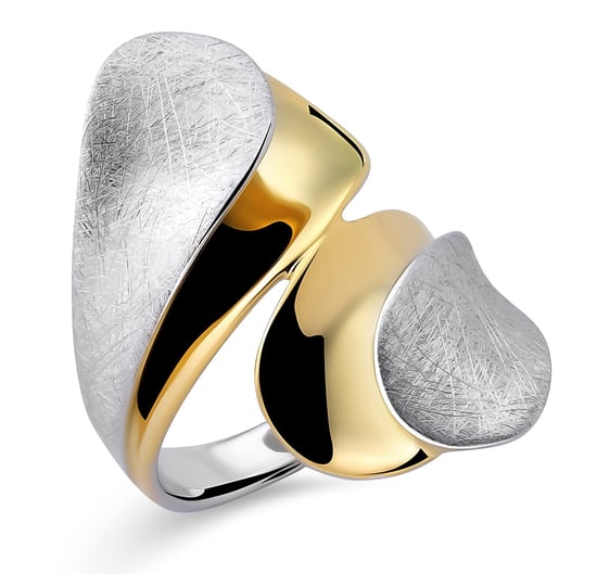Orphelia Women's 925 Sterling Silver Ring - Silver/Gold ZR-7508 - Image 1