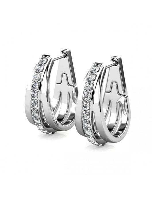 Pendientes Aurielle - Plata y Cristal - Image 4