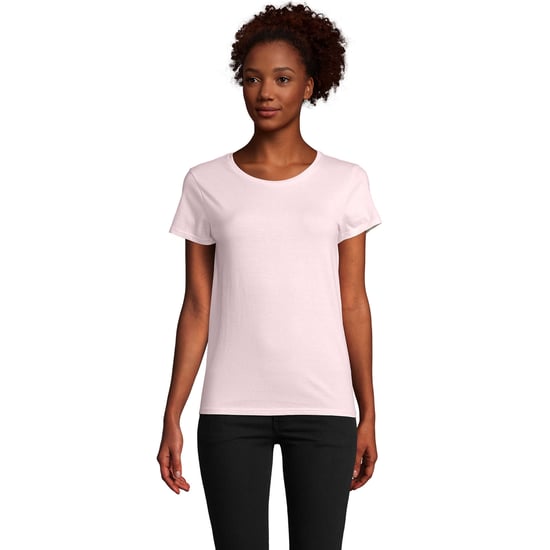 SOLS Womens/Ladies Pioneer T-Shirt (Pale Pink) - Image 1