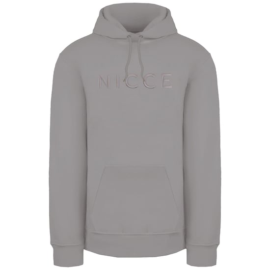 Nicce Mercury Mens Stone Grey Hoodie - Image 1