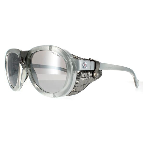 Moncler Oval Mens Grey Smoke Mirror Sunglasses - Image 2