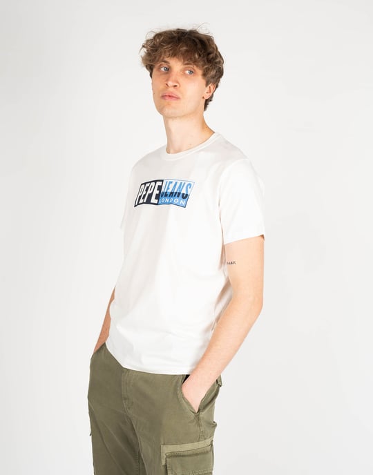 Pepe Jeans T-shirt Gelu Men's White