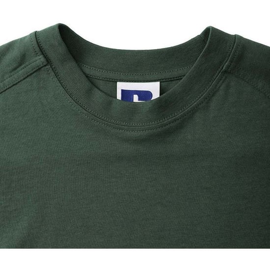 Russell Europe Mens Short Sleeve Cotton T-Shirt (Bottle Green) - Image 6