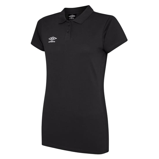 Umbro Womens/Ladies Club Essential Polo Shirt (Black/White) - Image 1
