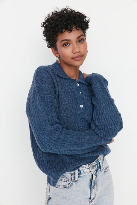 Trendyol Women's   Hair Braid  Sweater - Image 3