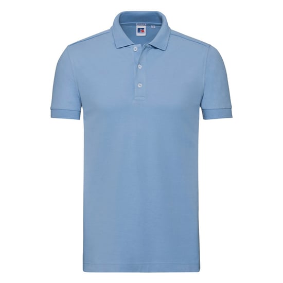 Russell Mens Stretch Fitted Polo Shirt (Sky) - Image 1