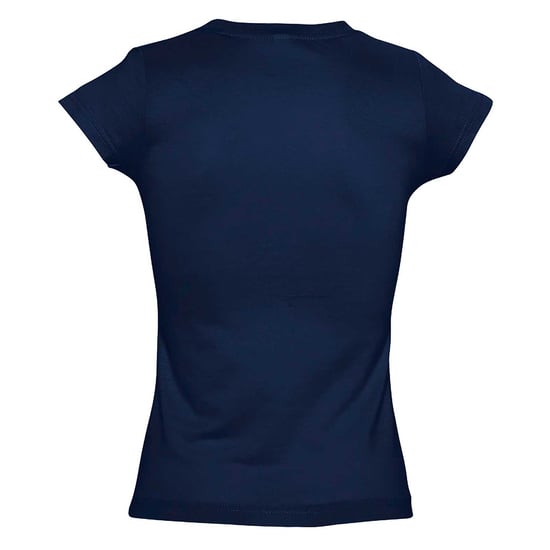 SOLs Womens/Ladies Moon V Neck Short Sleeve T-Shirt (French Navy) - Image 2