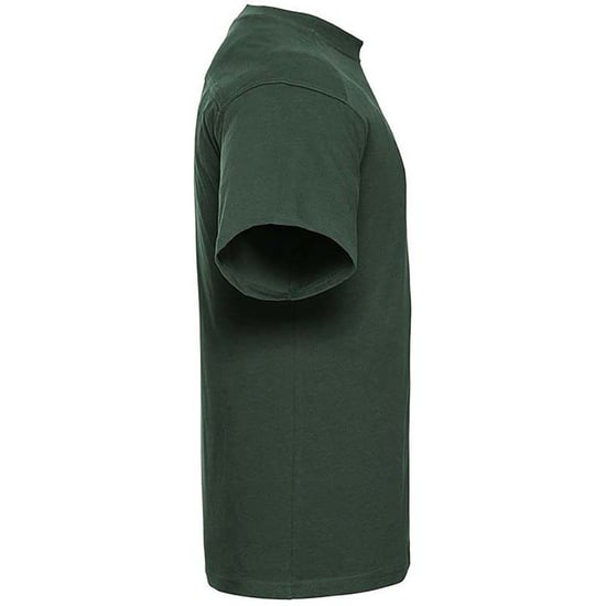Russell Europe Mens Short Sleeve Cotton T-Shirt (Bottle Green) - Image 4