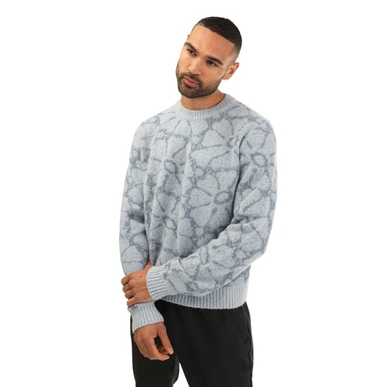 Men's Wood Wood Spencer Crewneck Knitted Sweatshirt in Grey - Image 4