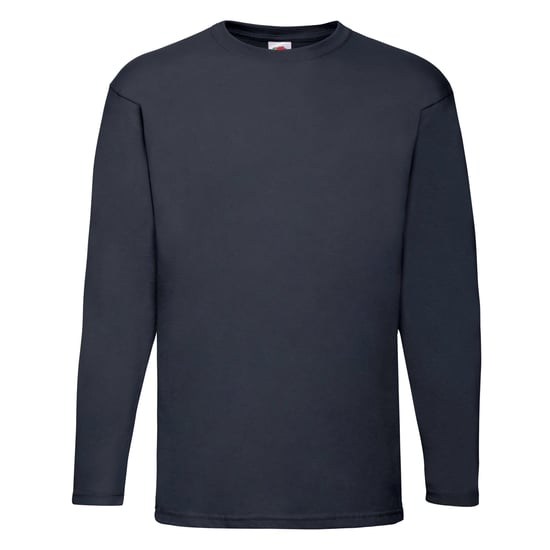 Fruit of the Loom Unisex Adult Valueweight Long-Sleeved T-Shirt (Deep Navy) - Image 1