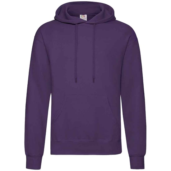 Fruit Of The Loom Unisex Adults Classic Hooded Sweatshirt (Purple) - Image 1