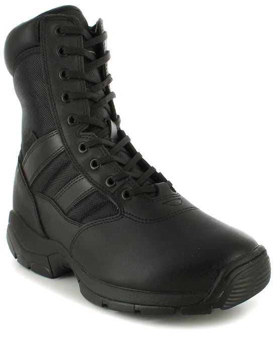 Mens Black En347 Breathable Police Boots - Image 1