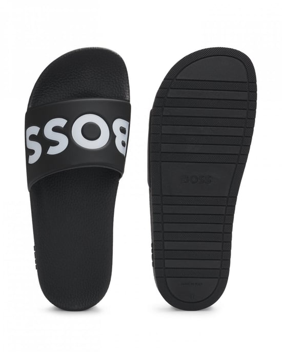 BOSS Orange Aryeh Zapatillas para Hombre Fabricadas en Italia con Detalle de Logo Grande - Image 4