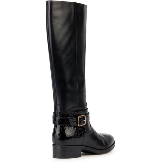 Geox D Felicity Leather Women's Black Boots - Image 2