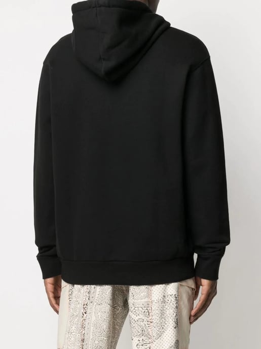 Palm Angels Paris sudadera con capucha negra con logo rociado - Image 2