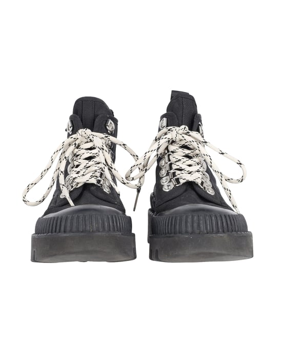 Proenza Schouler Lug Sole Boots in Black Canvas - Image 3