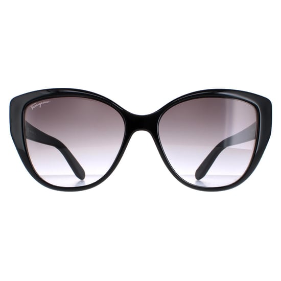 Salvatore Ferragamo SF912S 001 negro con estampado floral gris degradado gafas de sol - Image 1