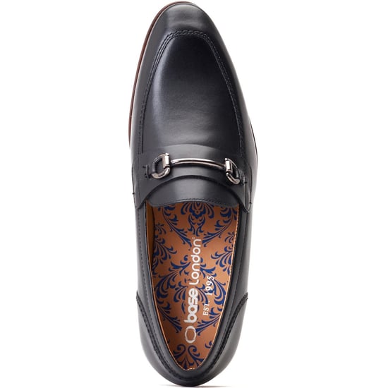 Base London Russo Leather Men's Black Loafers - Image 4