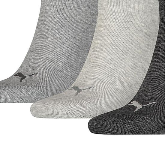 Puma Unisex Adult Quarter Training Ankle Socks (Pack of 3) (Grey) - Image 2