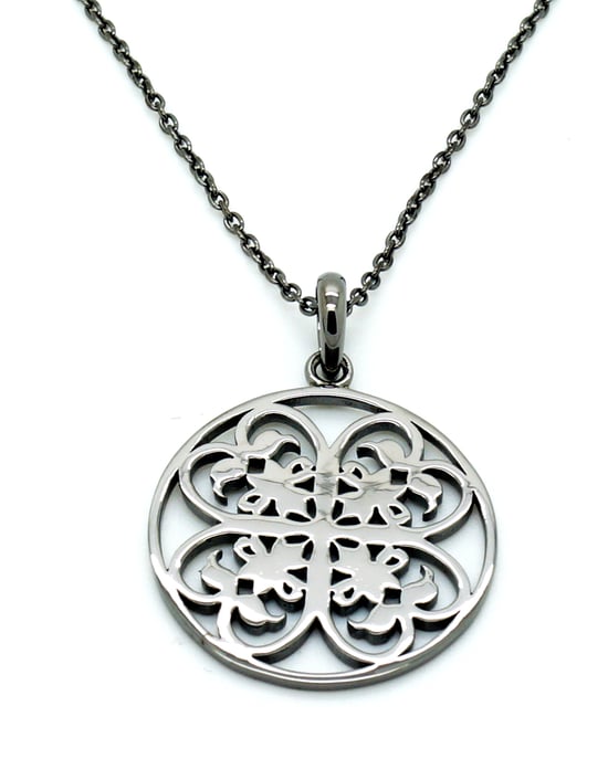 Orphelia Women's 925 Sterling Silver Chain with Pendant - Black ZH-6036/3 - Image 1